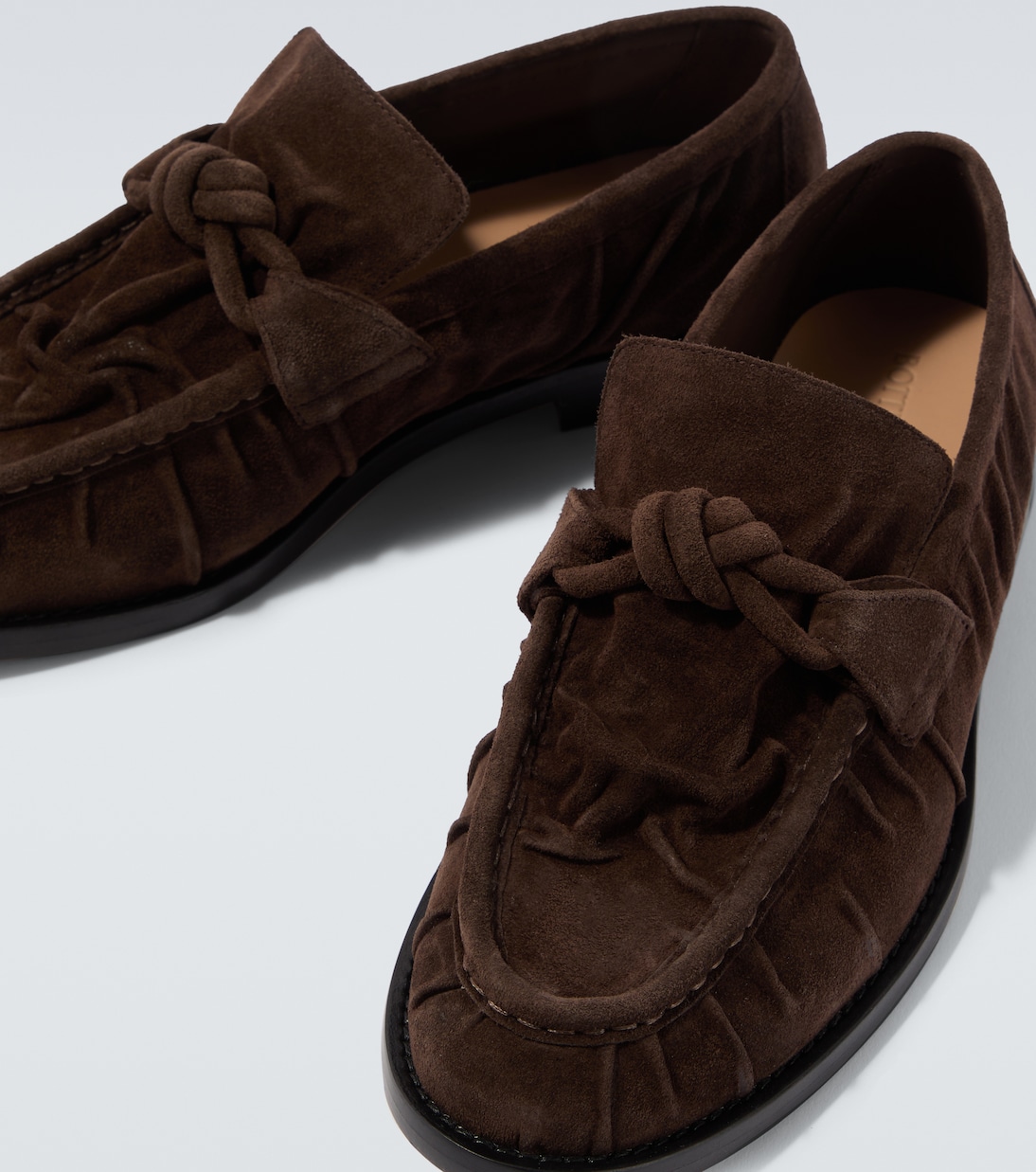 Mocassins Astaire Knot en daim | Bottega Veneta