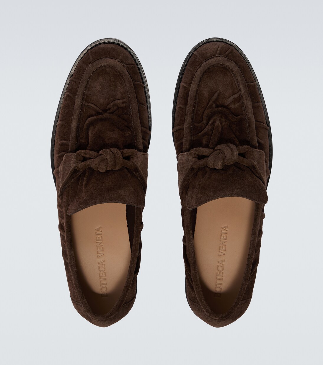 Mocassins Astaire Knot en daim | Bottega Veneta