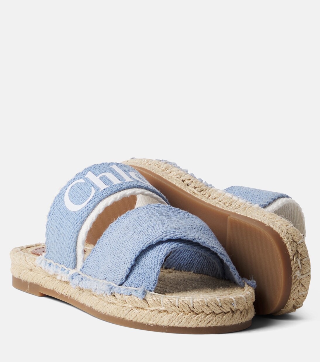 Logo espadrille sandals | Chloé Kids