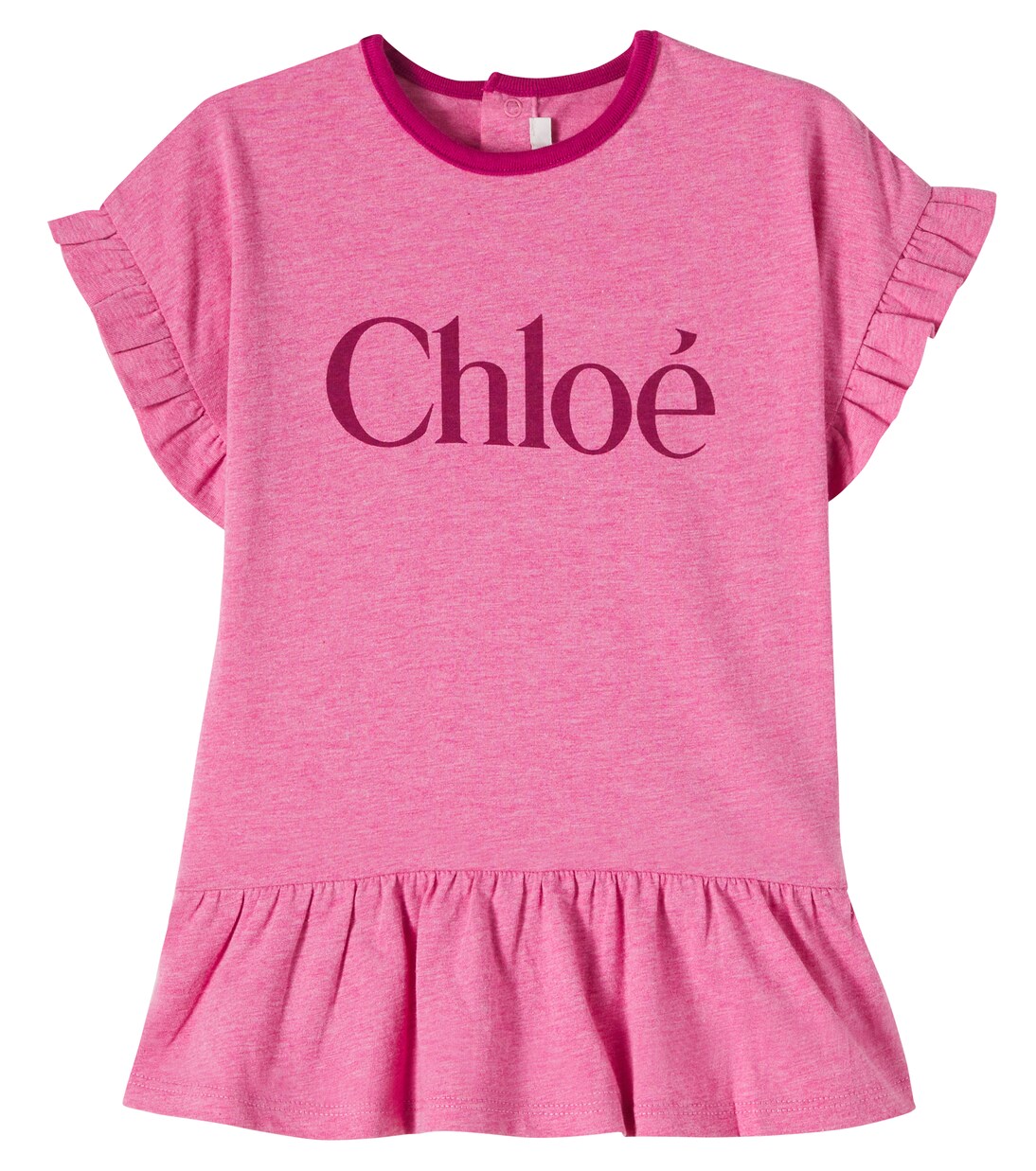 Baby logo cotton dress | Chloé Kids