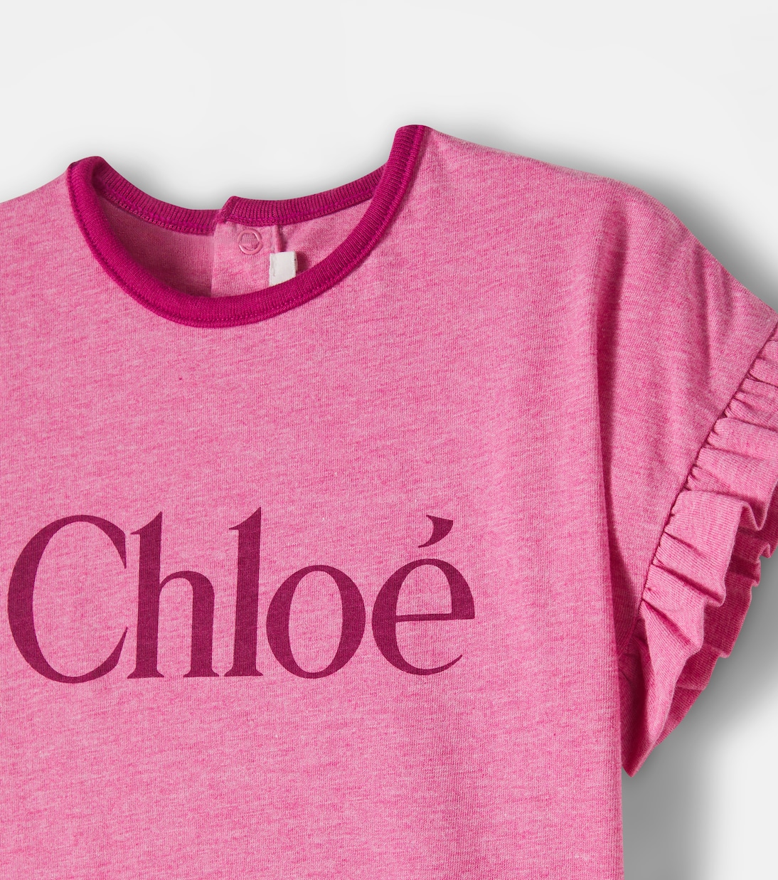 Baby logo cotton dress | Chloé Kids