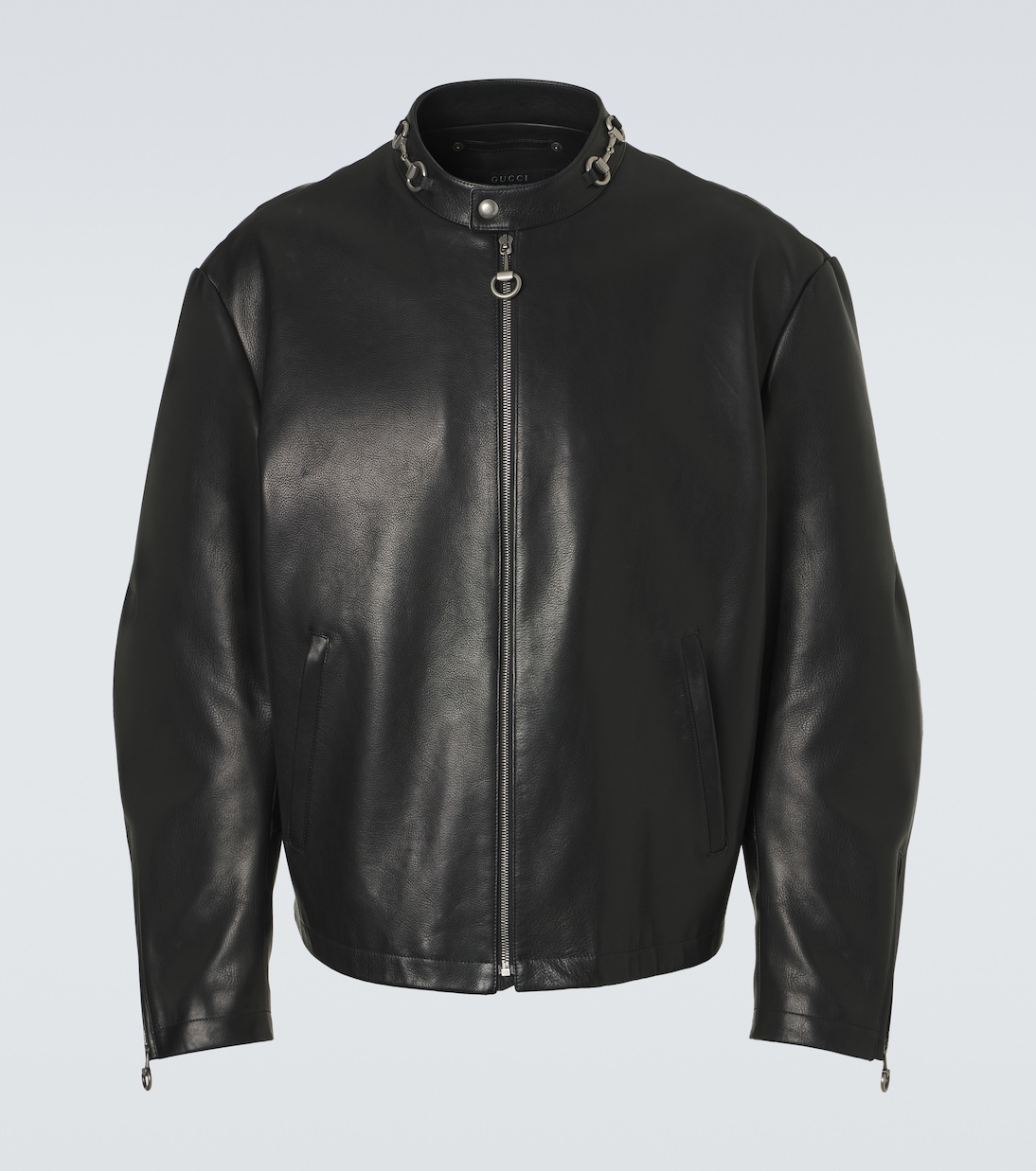 Horsebit leather jacket | Gucci
