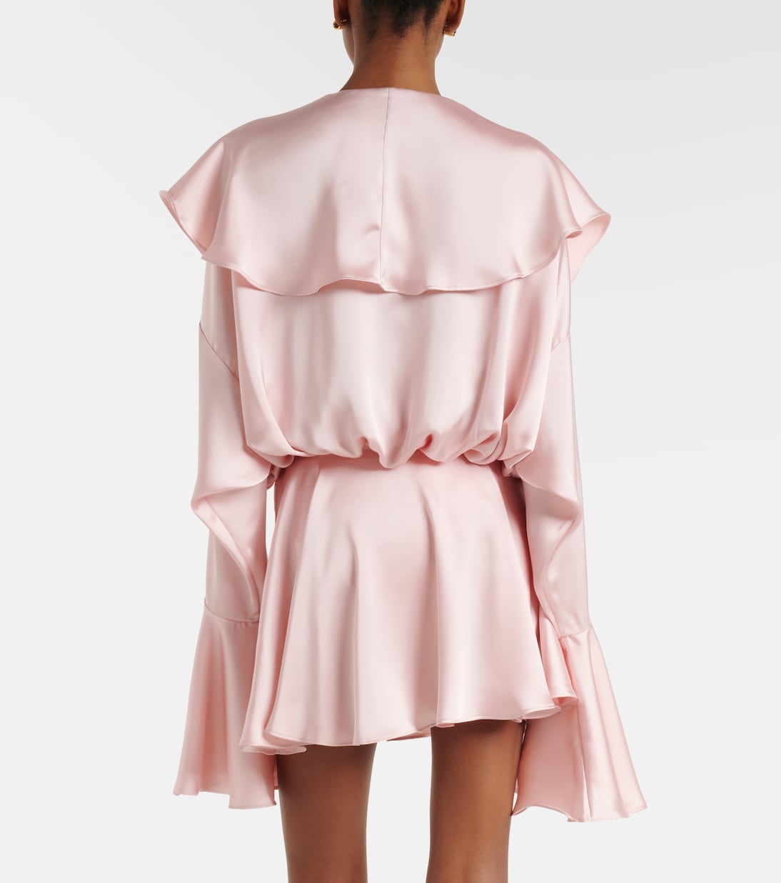 Ruffled satin bodysuit | Norma Kamali