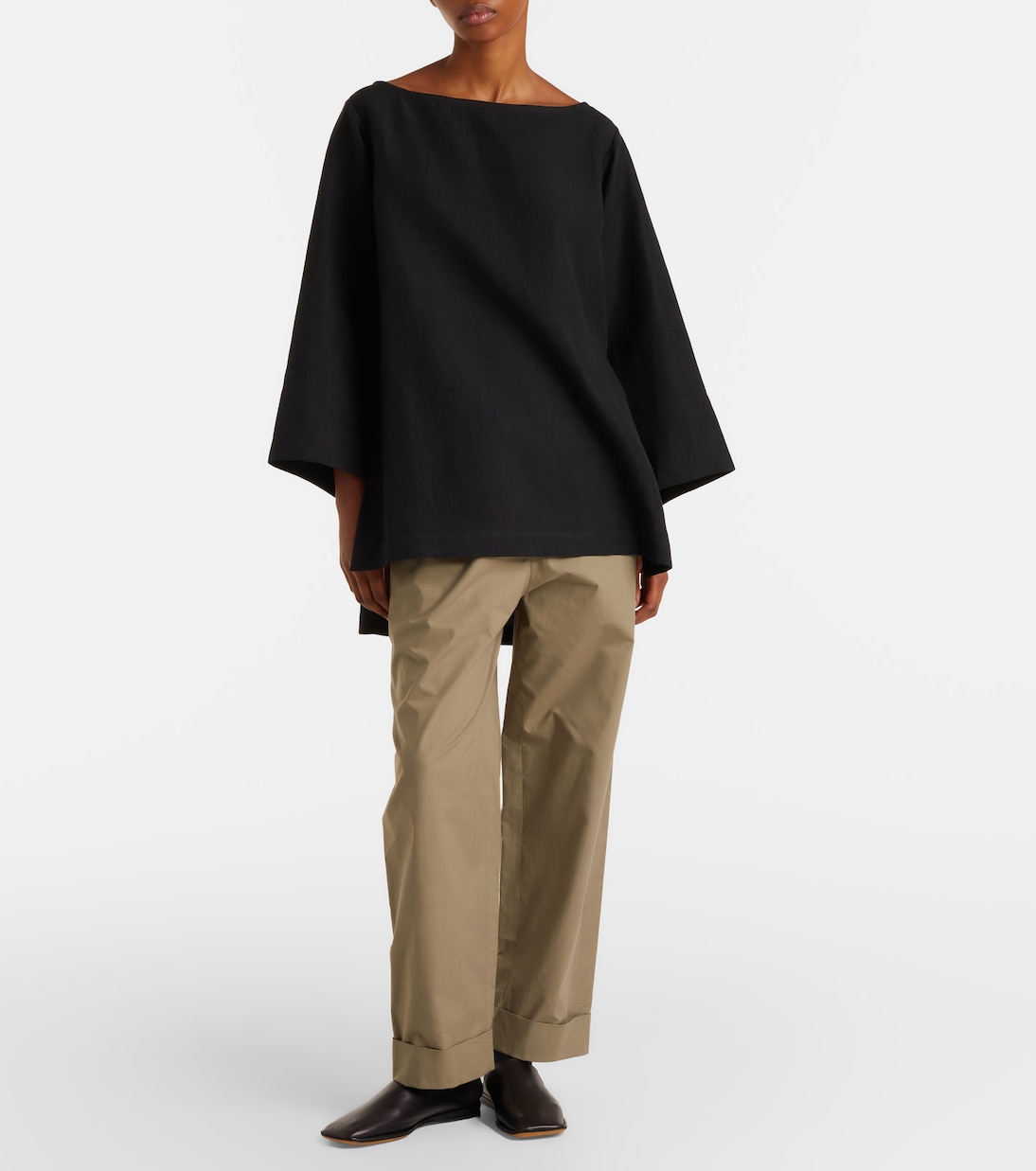 Piper leather mules | The Row