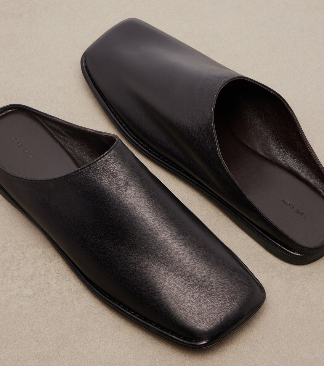 Piper leather mules | The Row