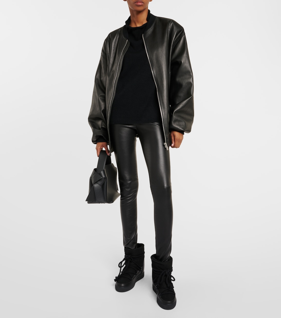 Bottines après-ski Classic Wedge en cuir et daim | Inuikii