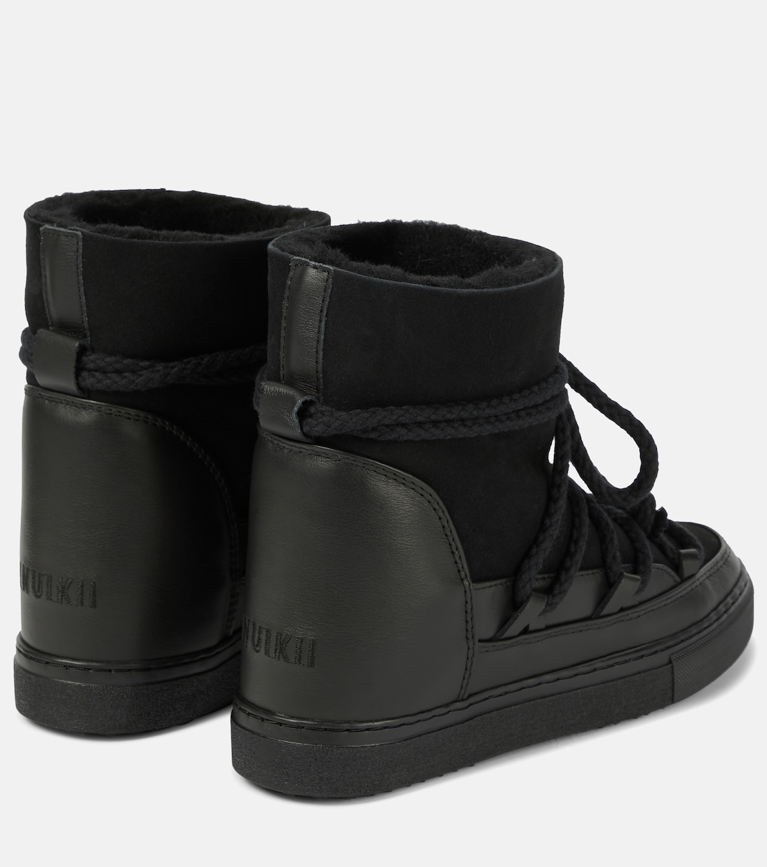 Bottines après-ski Classic Wedge en cuir et daim | Inuikii