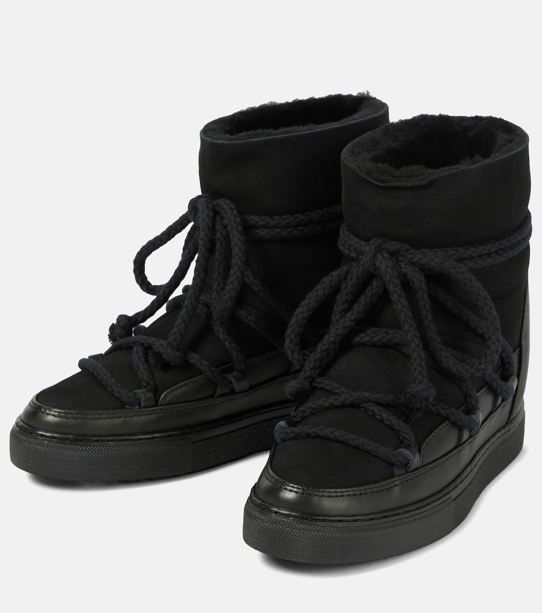 Bottines après-ski Classic Wedge en cuir et daim | Inuikii