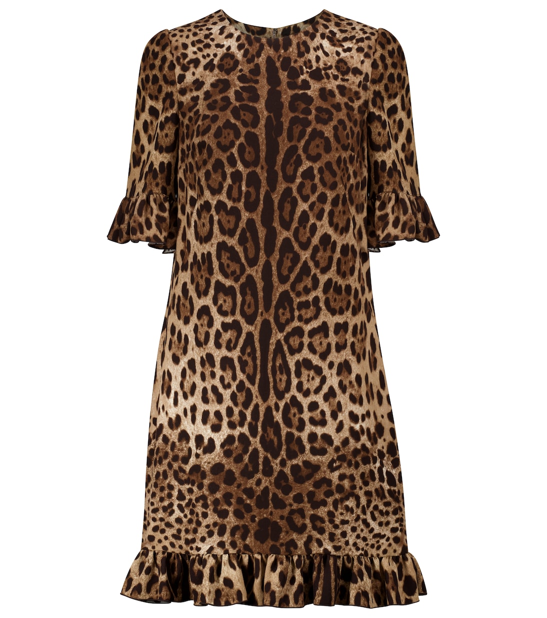 Leopard-print cady minidress | Dolce&Gabbana