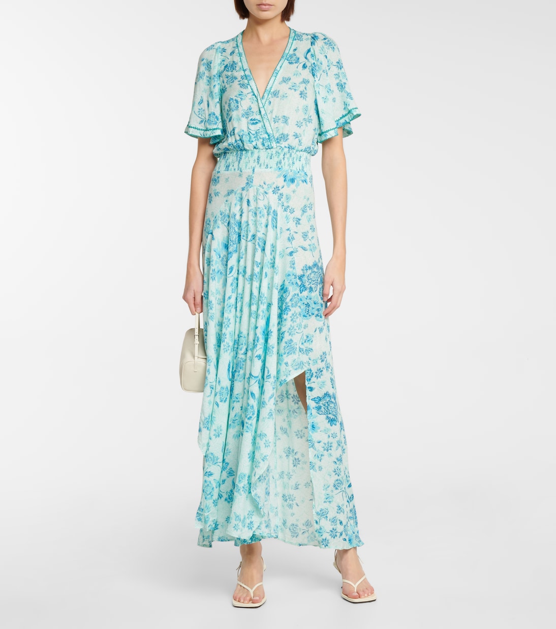 Vestido largo Mabelle floral | Poupette St Barth