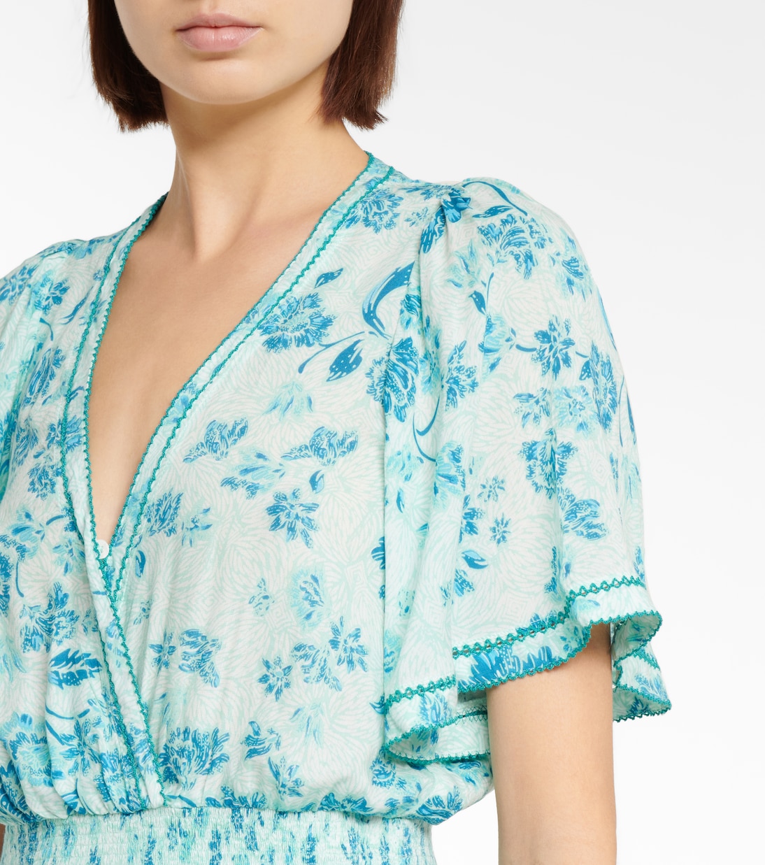 Vestido largo Mabelle floral | Poupette St Barth