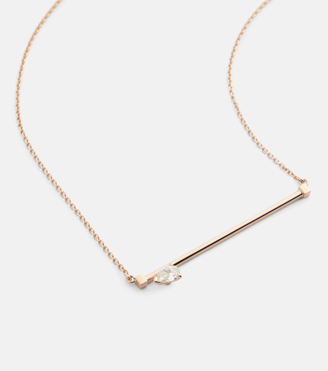 Halskette Serti Sur Vide aus 18kt Roségold mit Diamant | Repossi