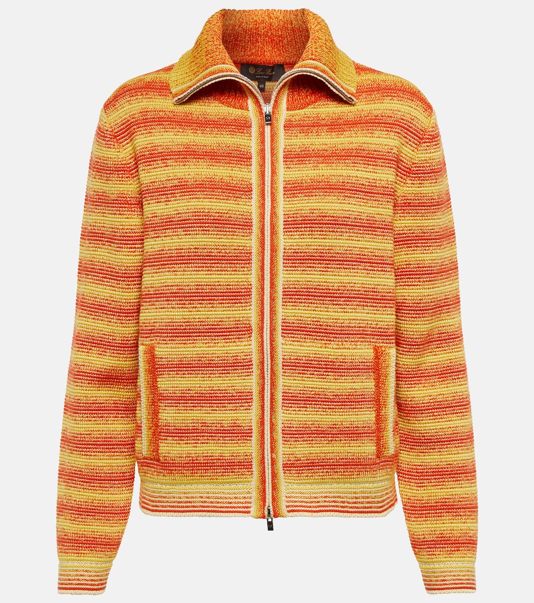 Striped silk and cotton sweater | Loro Piana