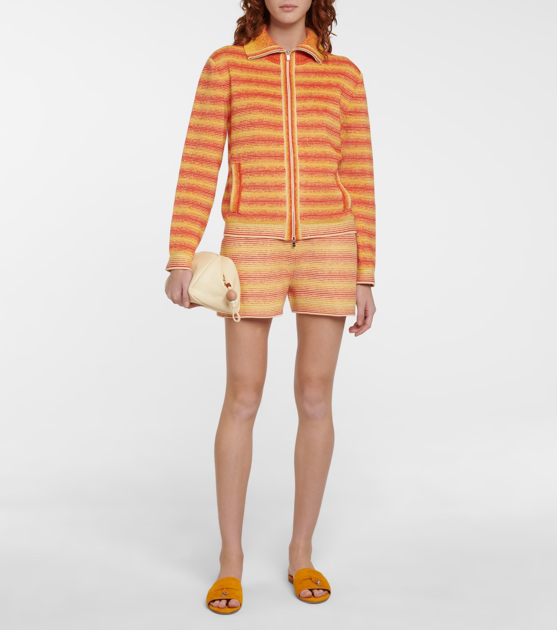 Striped silk and cotton sweater | Loro Piana
