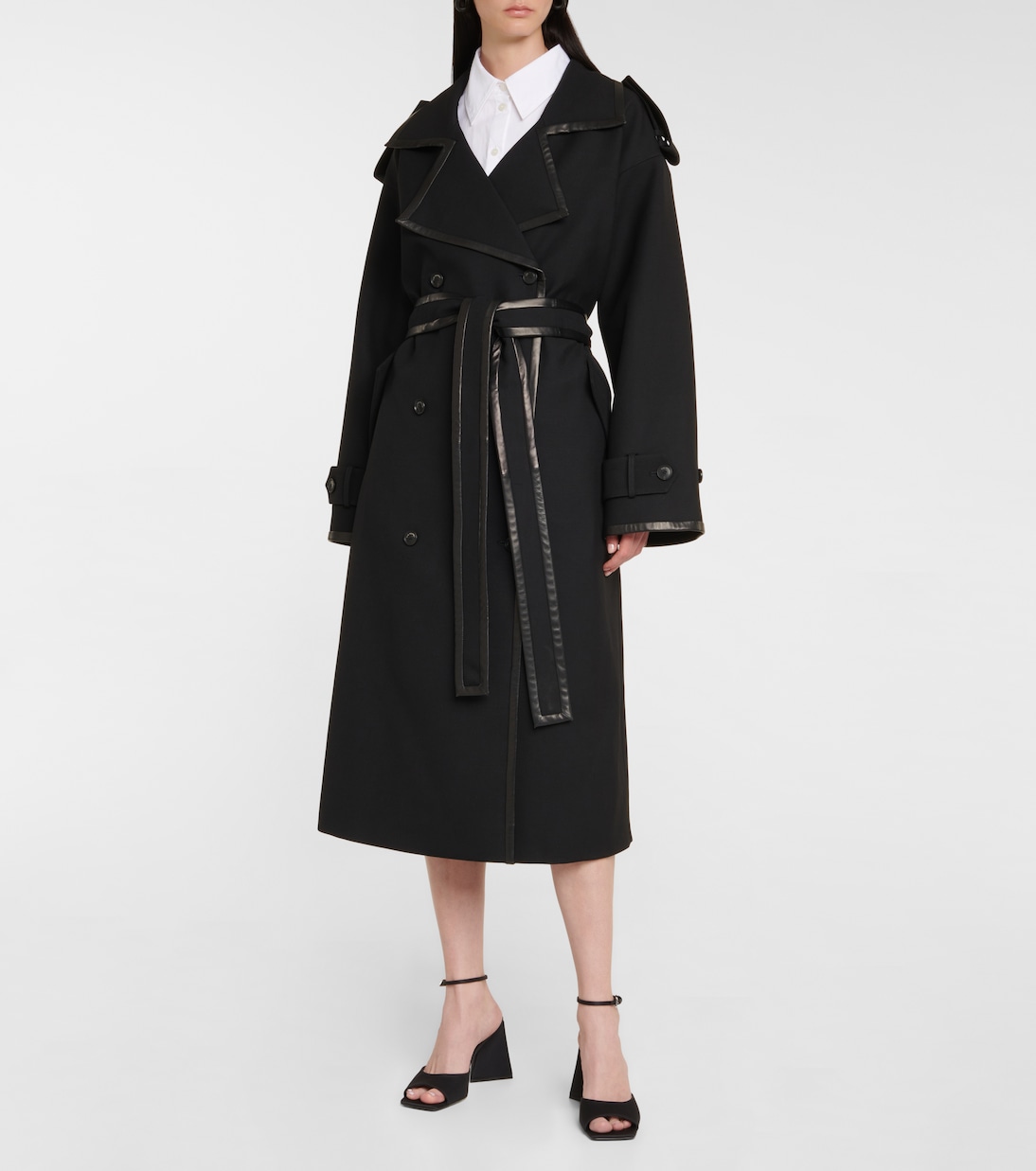 Trench Amman in twill di lana | The Mannei