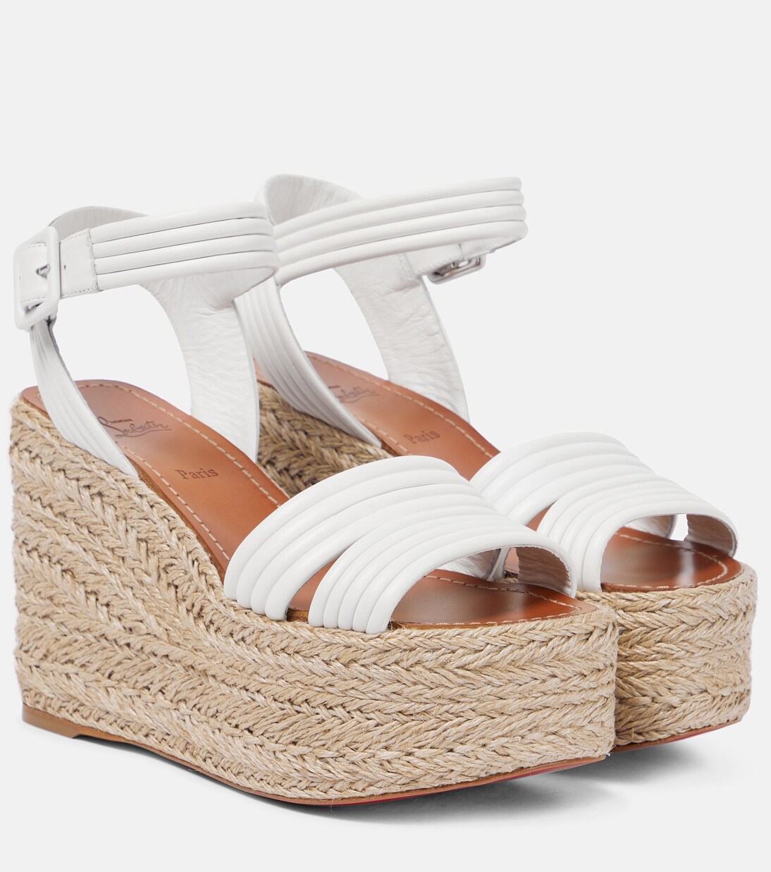 Manola leather espadrille wedges | Christian Louboutin