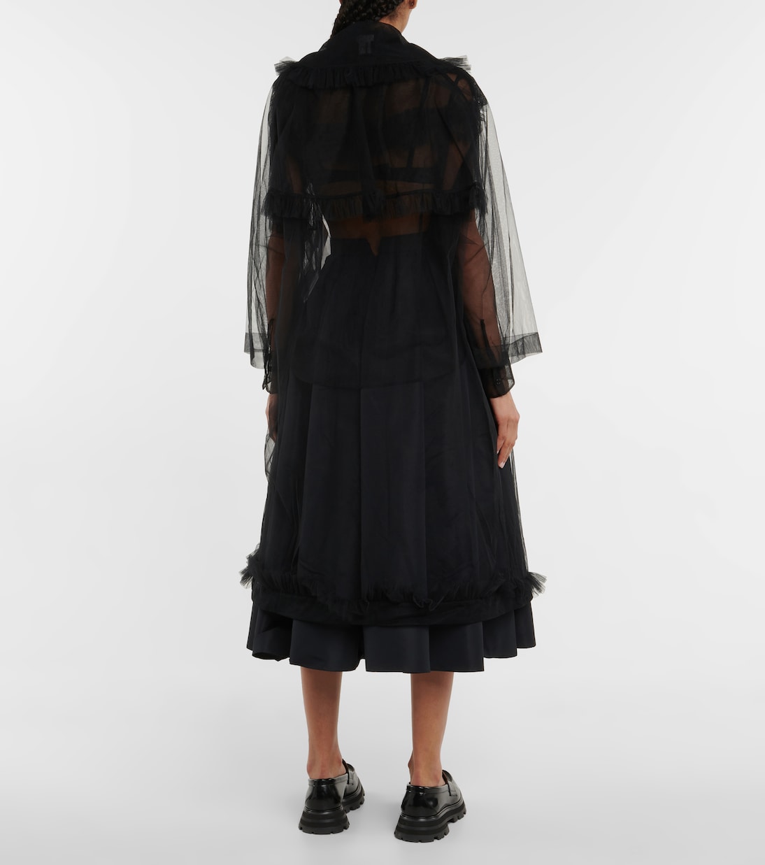 Mantel aus Tüll | Noir Kei Ninomiya