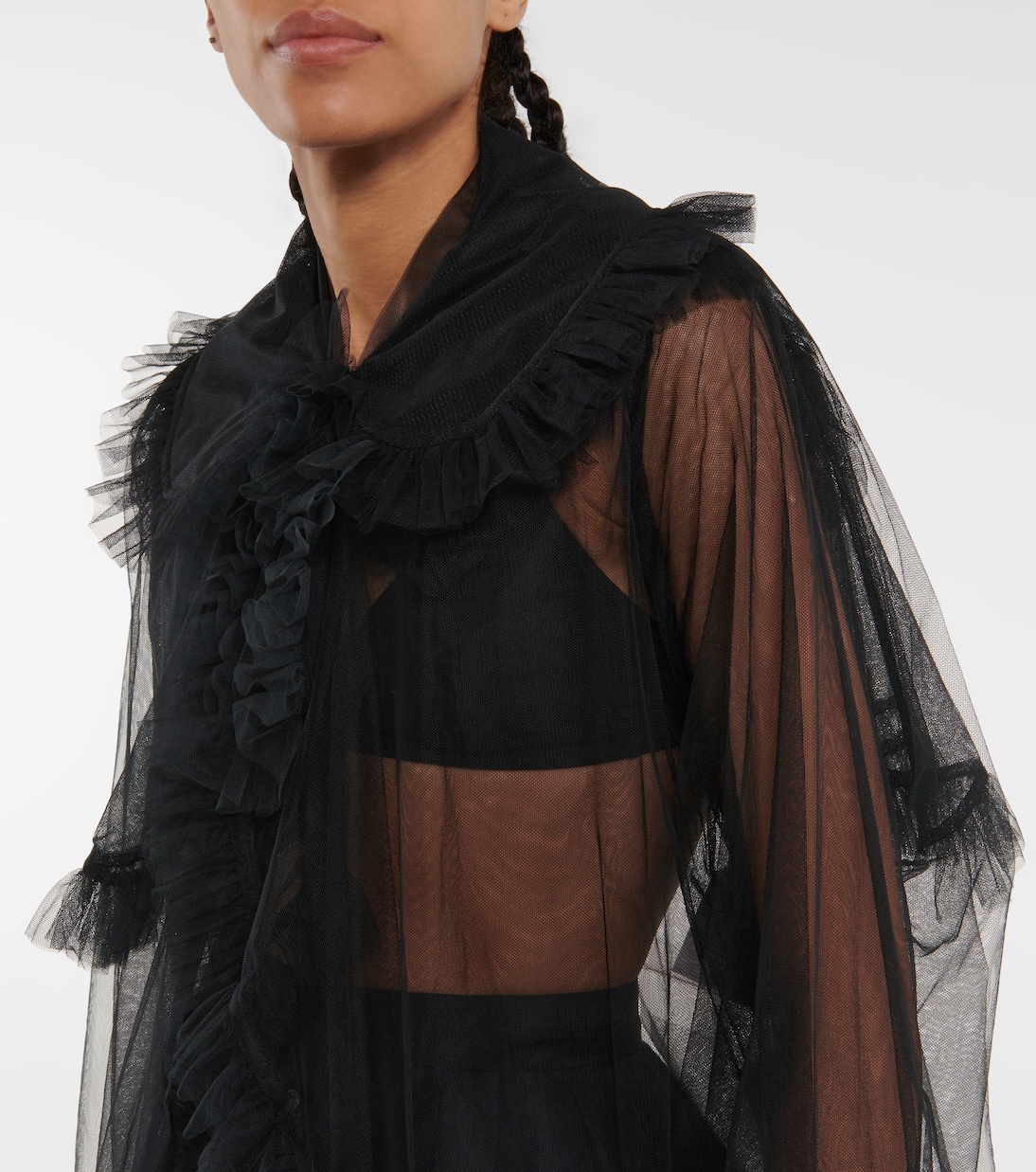 Mantel aus Tüll | Noir Kei Ninomiya
