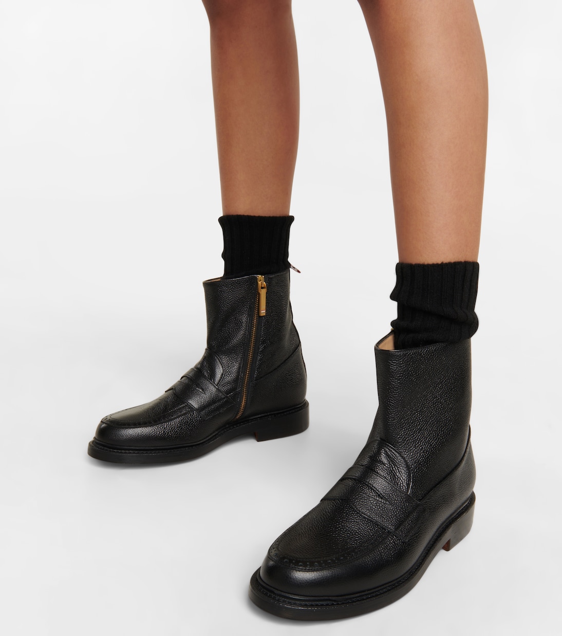 Leather ankle boots | Thom Browne