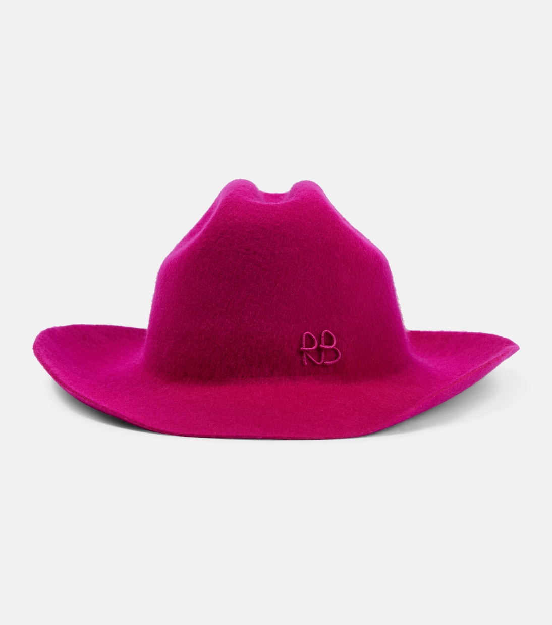 Felt Cowboy hat in pink Ruslan Baginskiy Mytheresa