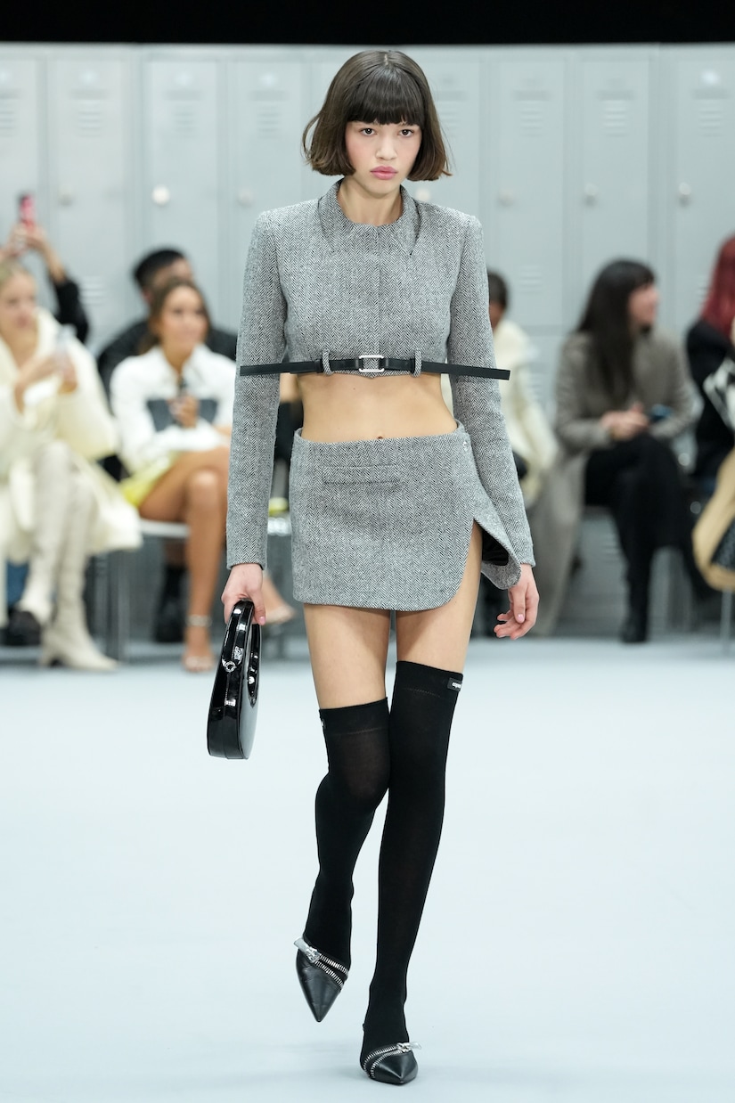 Trompe L’Oeil wool-blend cropped jacket | Coperni