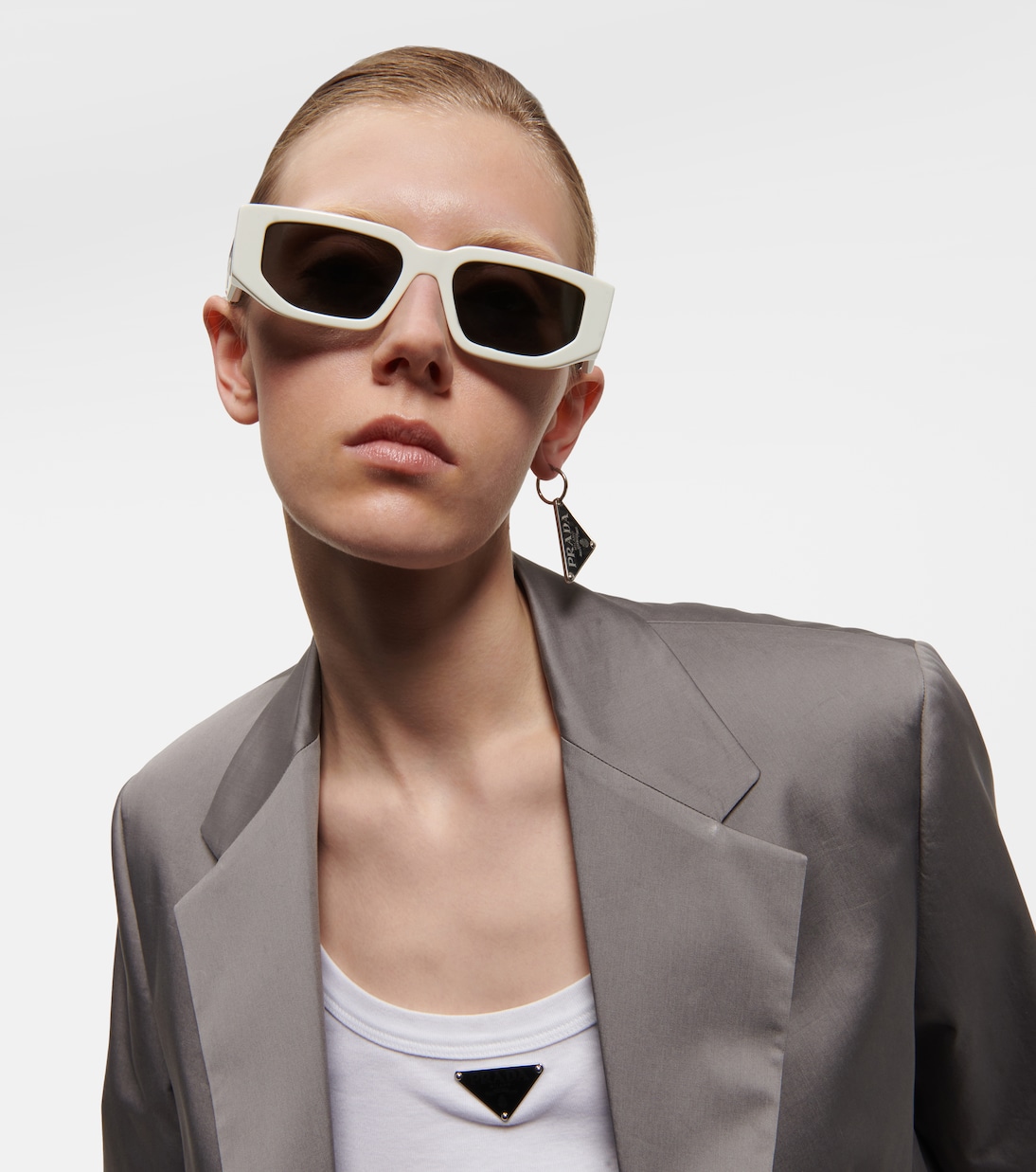 Symbole rectangular sunglasses | Prada