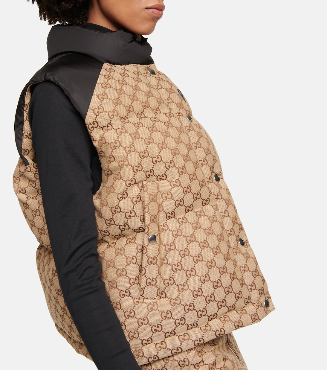 Daunenweste GG aus Canvas | Gucci
