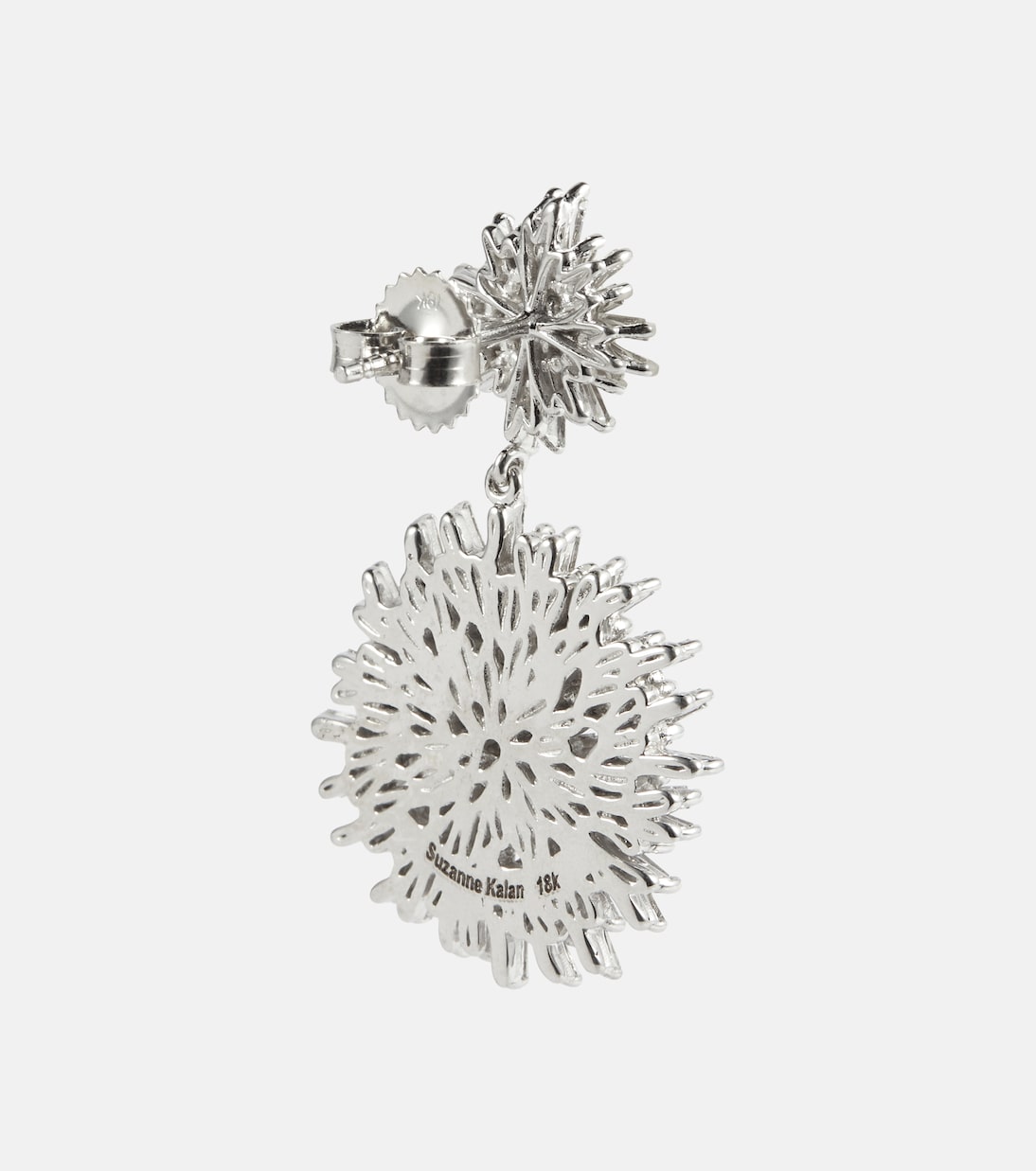 Orecchini a goccia SUZANNE KALAN in oro bianco 18kt con diamanti scintillanti