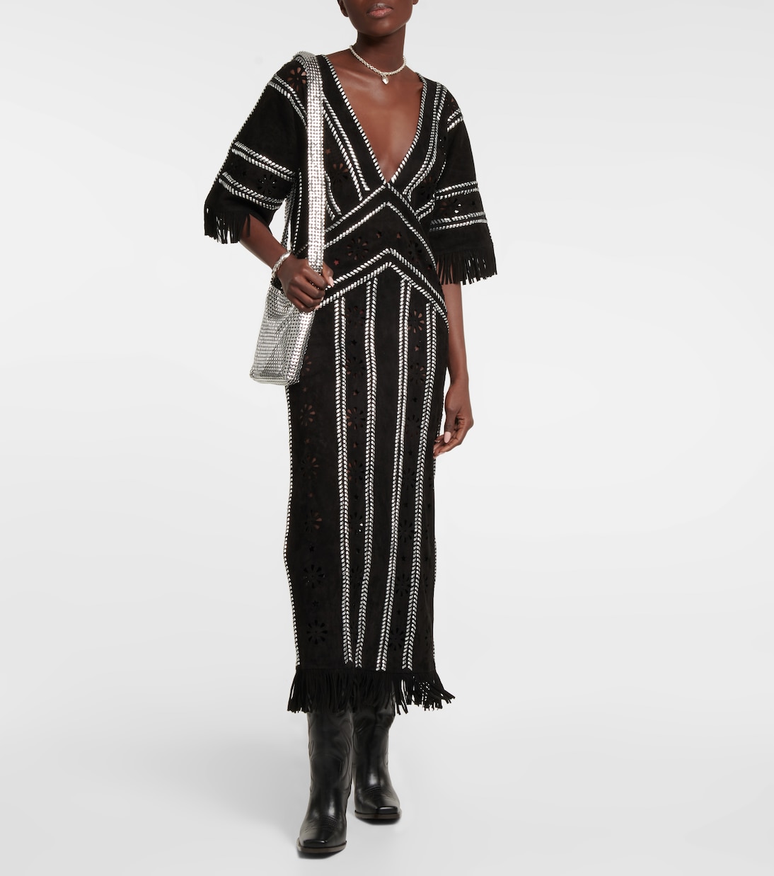 Brett suede cutout midi dress | Dodo Bar Or