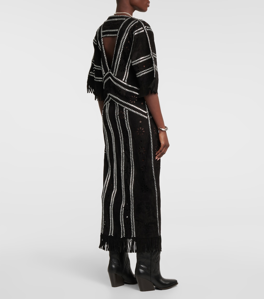 Brett suede cutout midi dress | Dodo Bar Or