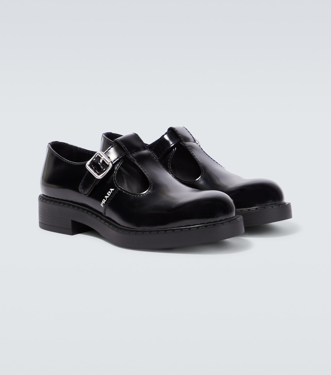 Slip-Ons aus Leder | Prada