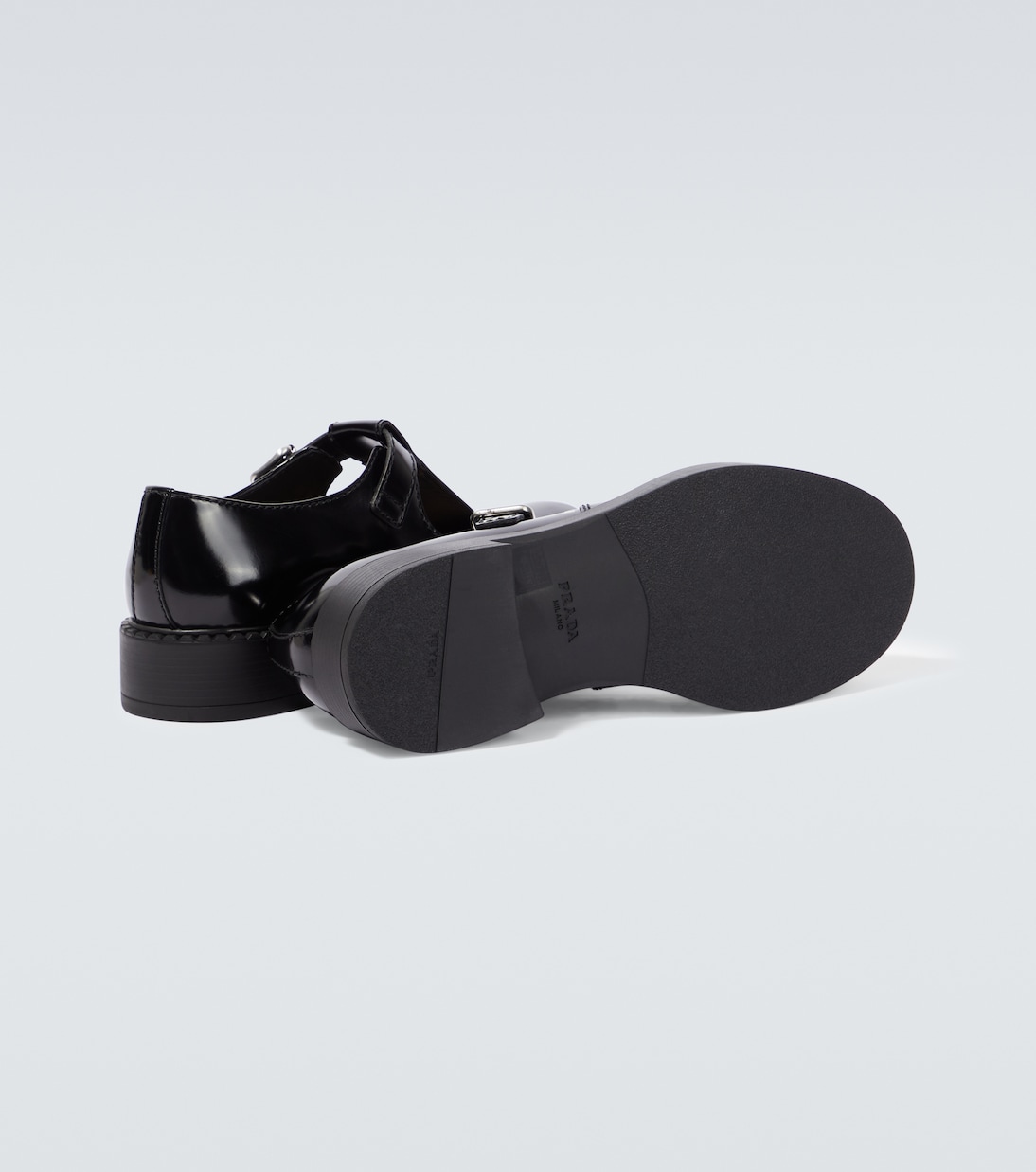 Slip-Ons aus Leder | Prada
