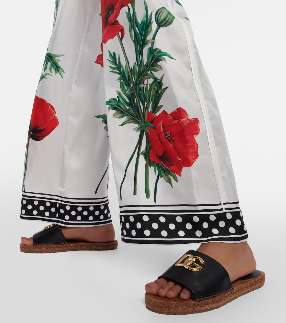 Espadrillas in pelle con cristalli | Dolce&Gabbana