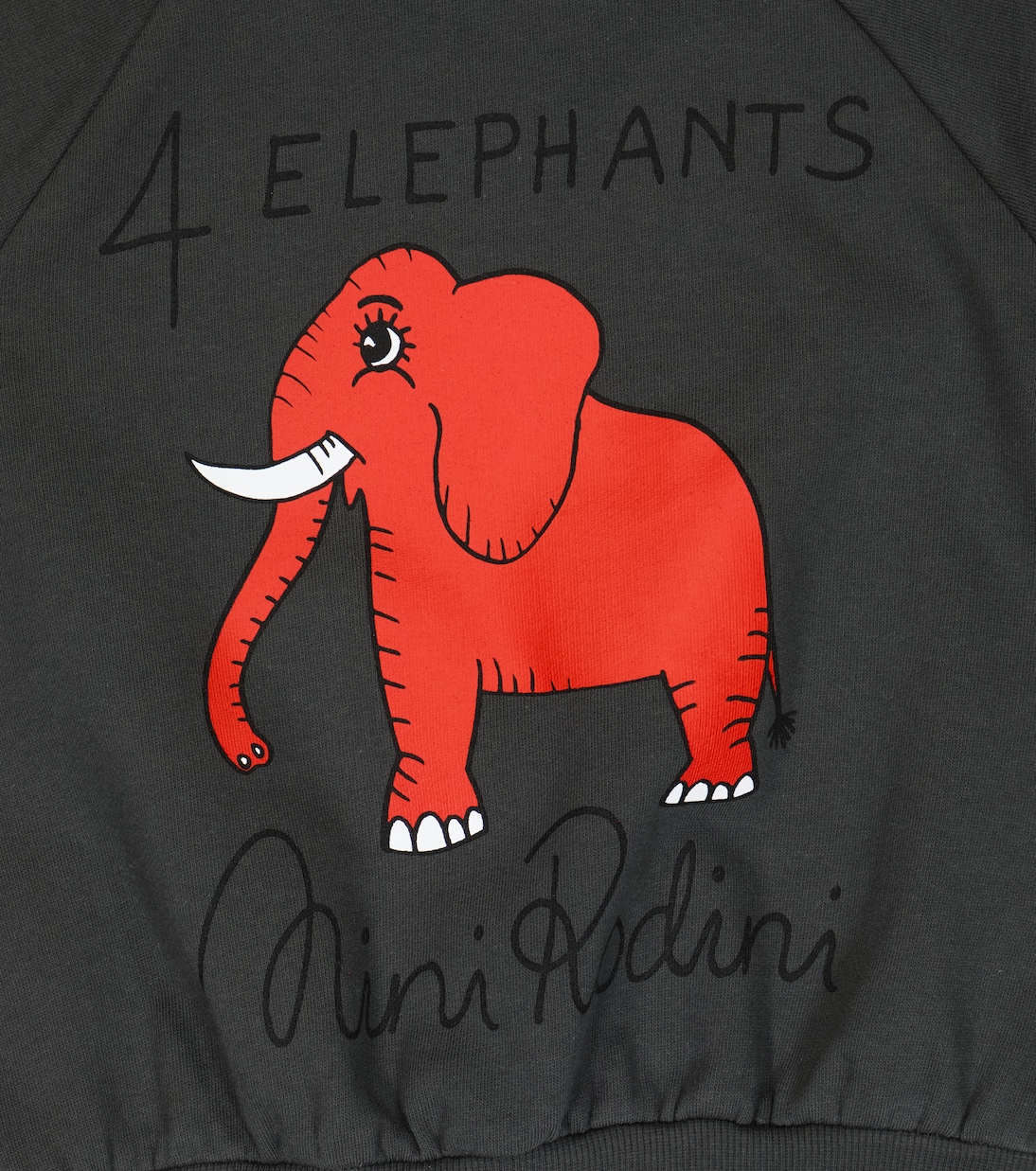 Printed cotton sweatshirt | Mini Rodini