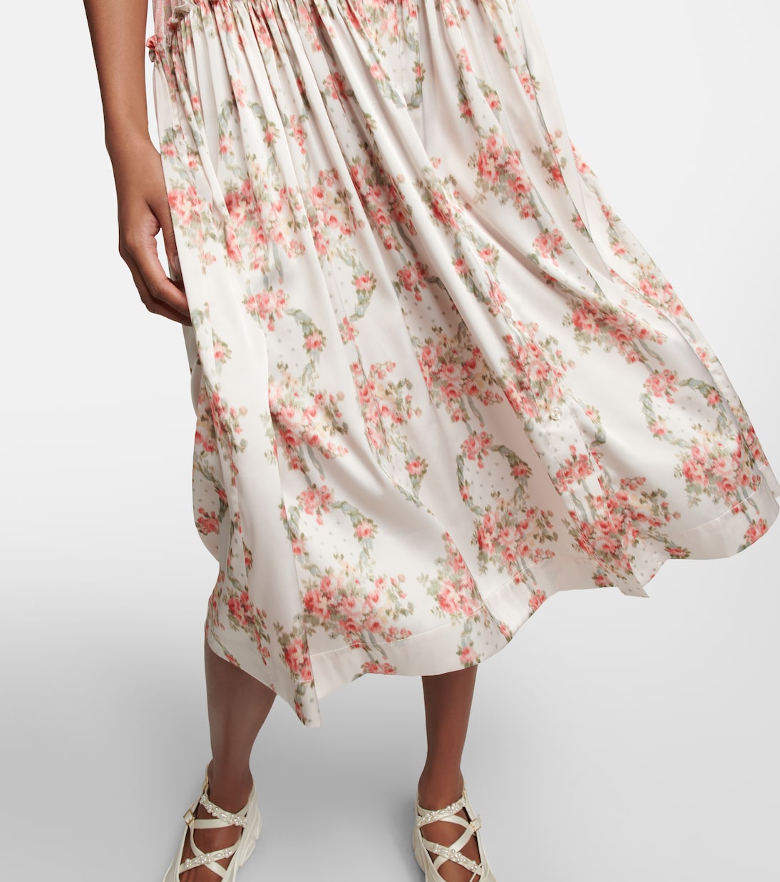 Patchwork floral midi dress | Simone Rocha