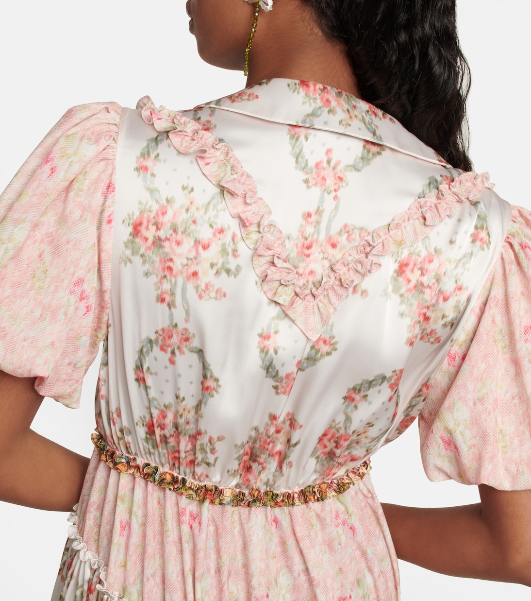 Patchwork floral midi dress | Simone Rocha