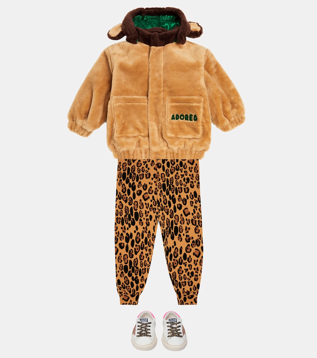 Basic Leopard jersey sweatpants | Mini Rodini
