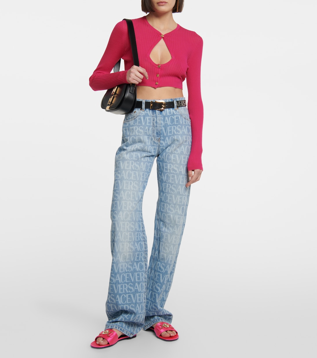 Mules Medusa en satin | Versace