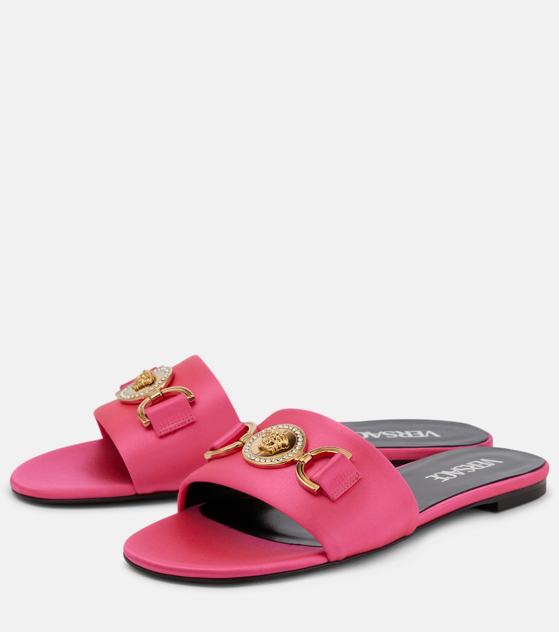 Mules Medusa en satin | Versace