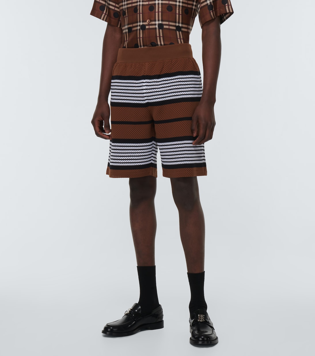Striped mesh shorts | Burberry