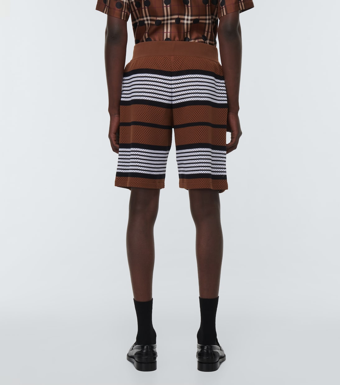 Striped mesh shorts | Burberry