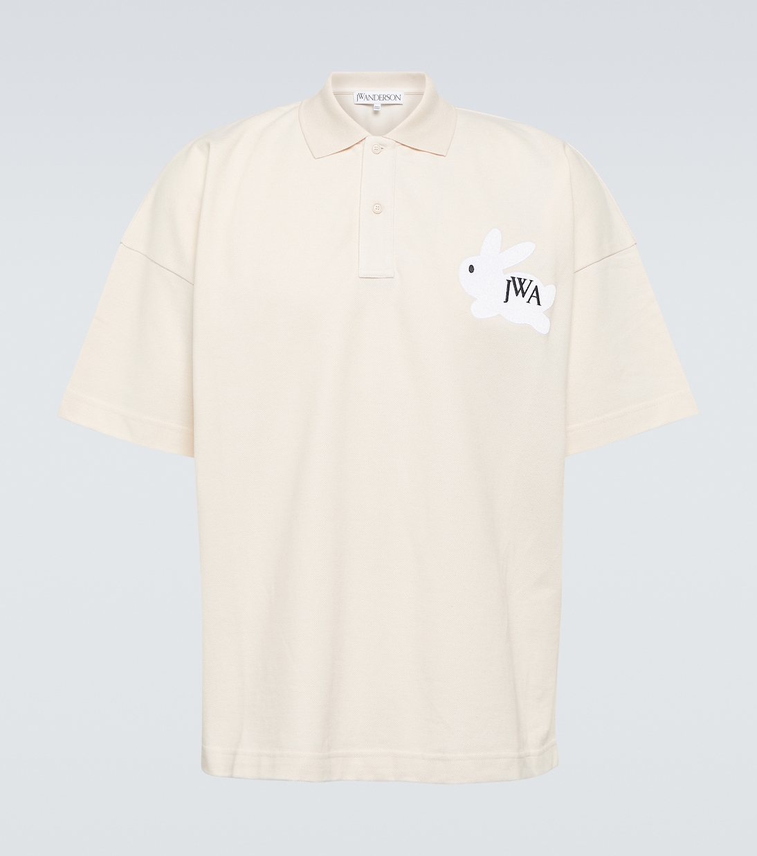 Embroidered cotton jersey polo shirt | JW Anderson