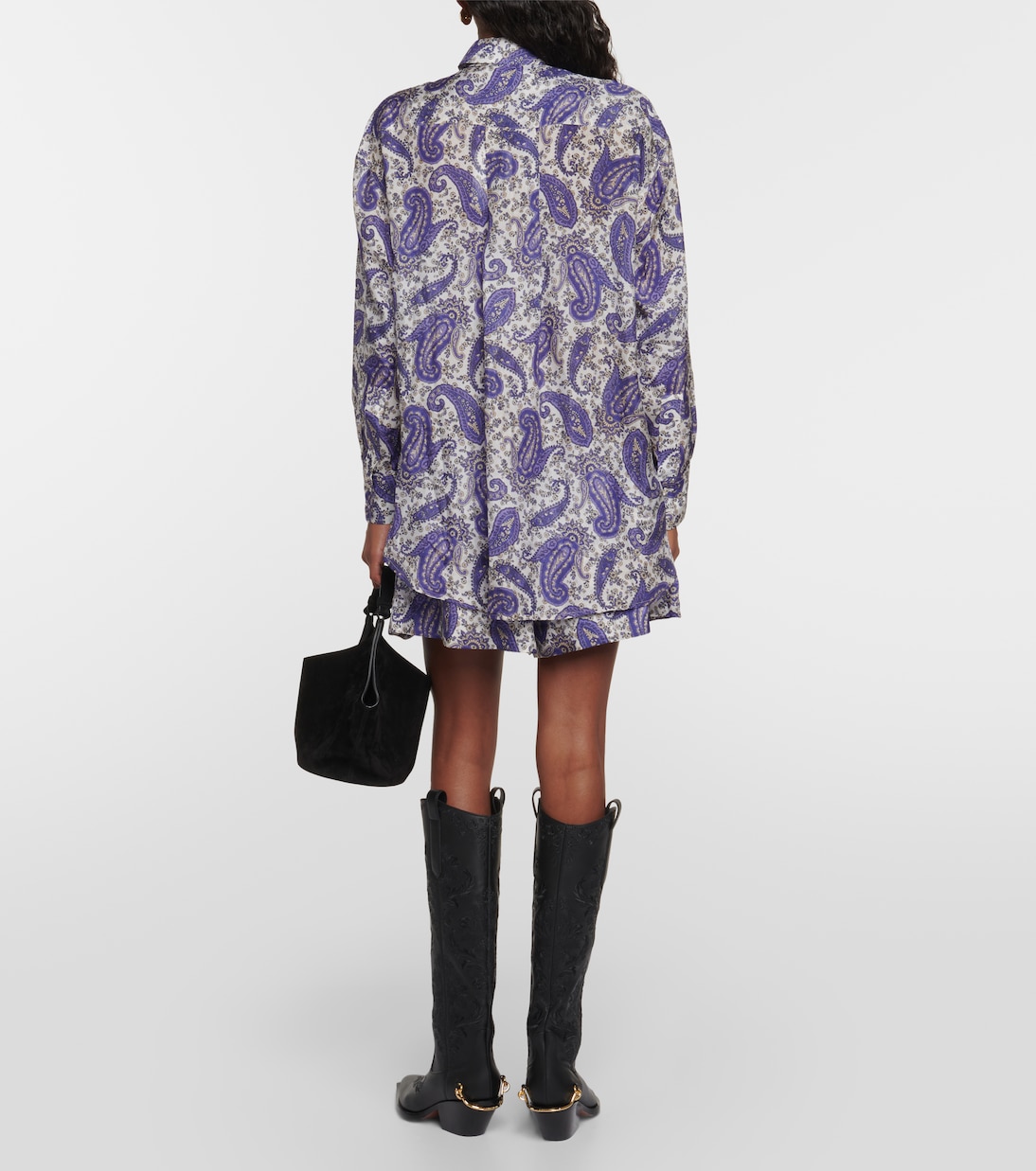 Camicia Devi in seta con stampa paisley | Zimmermann