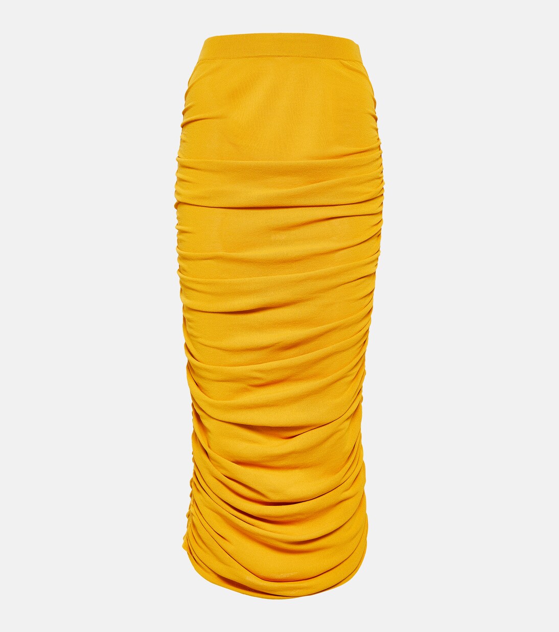 Gonna midi Chukwu in jersey con ruches | Altuzarra