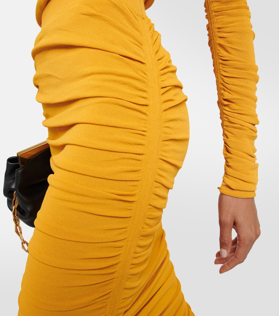 Gonna midi Chukwu in jersey con ruches | Altuzarra