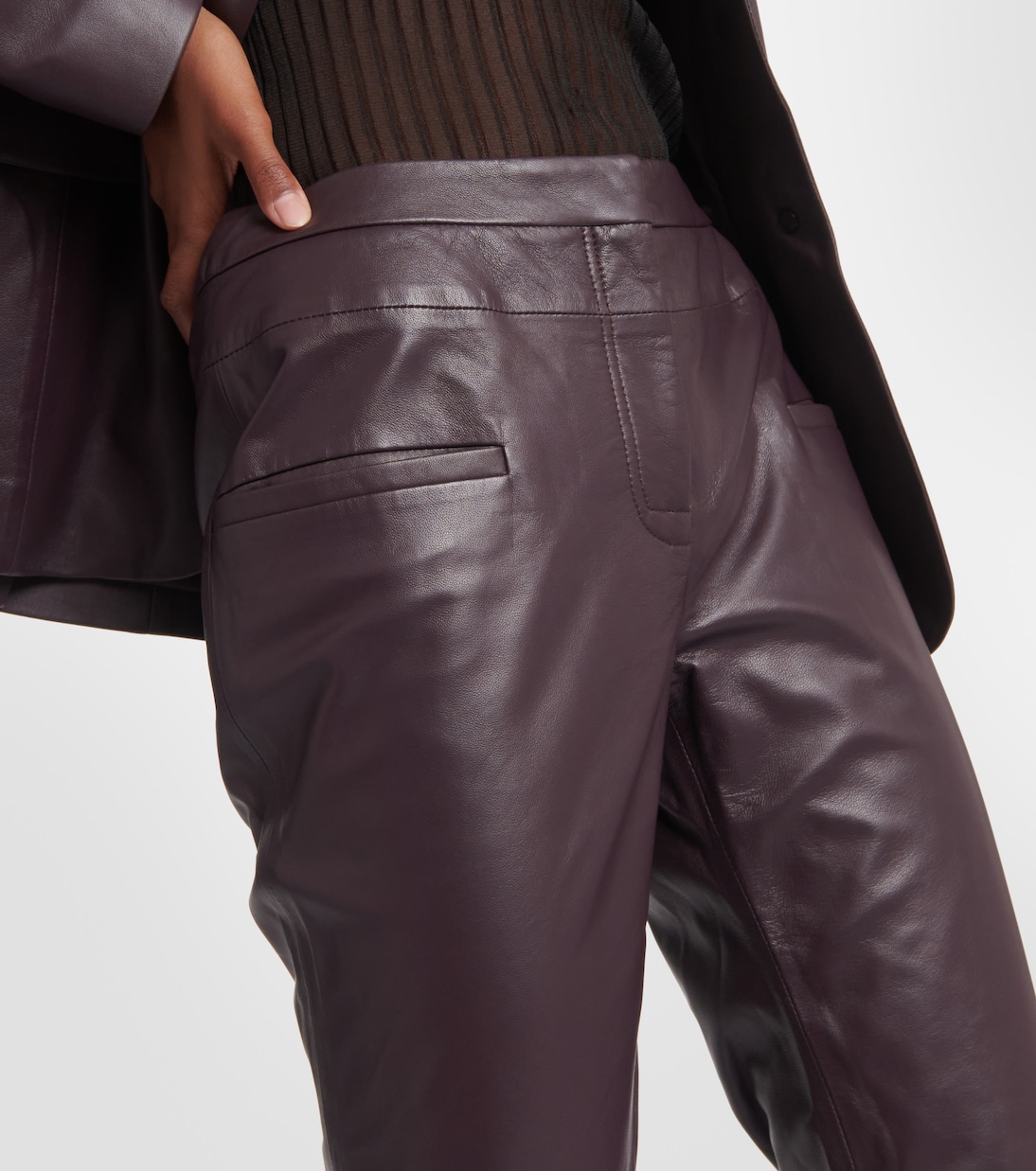 Pantalon bootcut Serge en cuir | Altuzarra