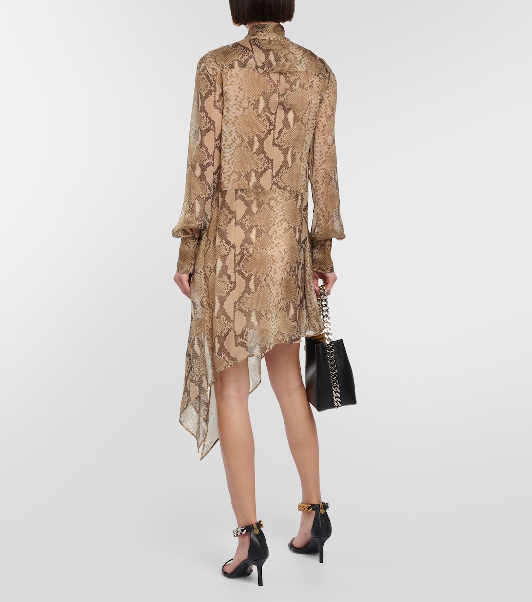 Abito chemisier in chiffon di seta | Stella McCartney