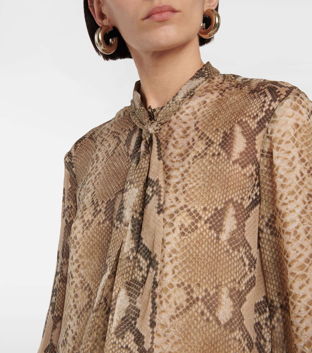Abito chemisier in chiffon di seta | Stella McCartney