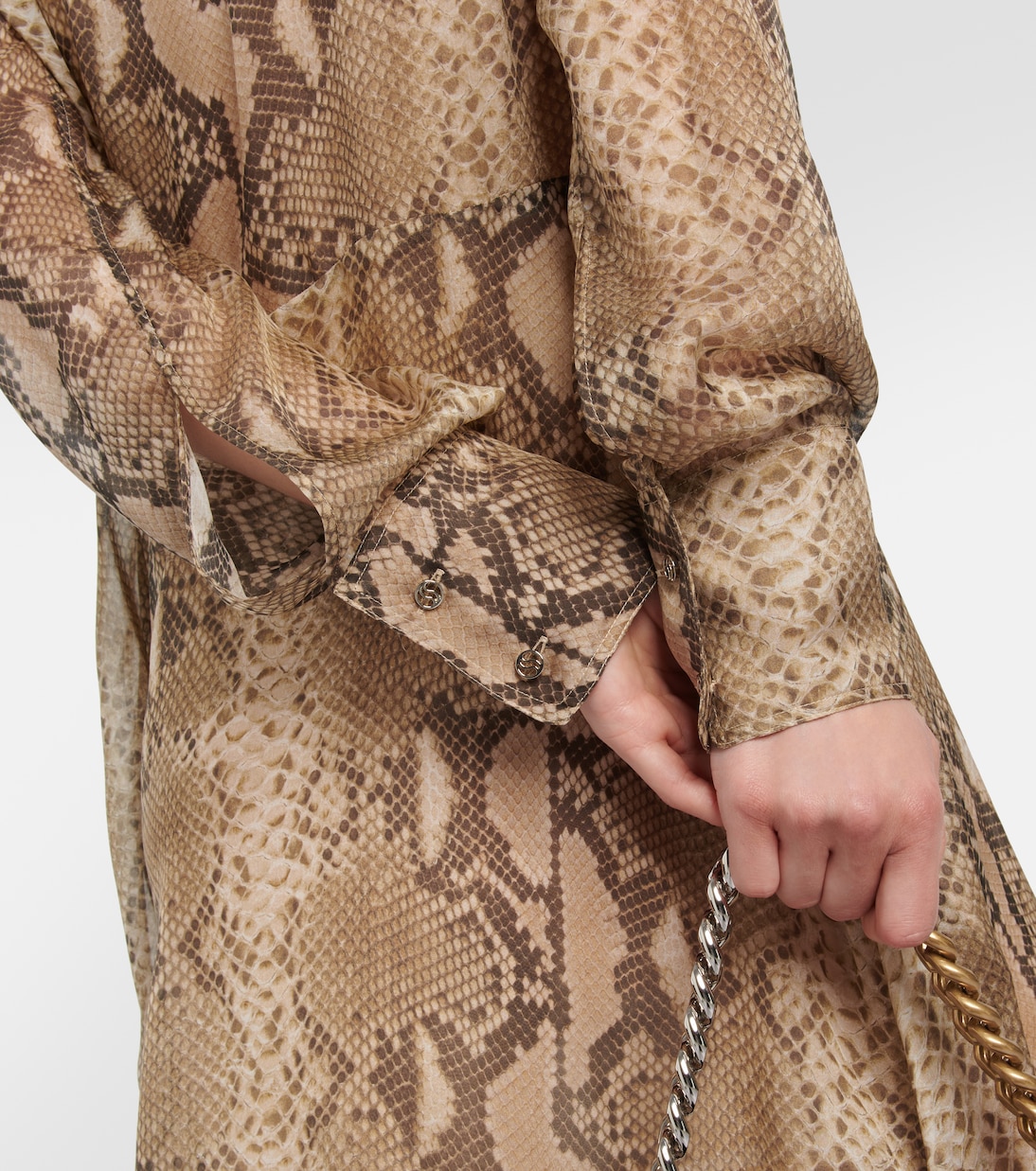 Abito chemisier in chiffon di seta | Stella McCartney