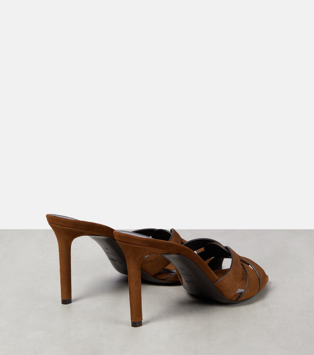 Suede mules heels shop